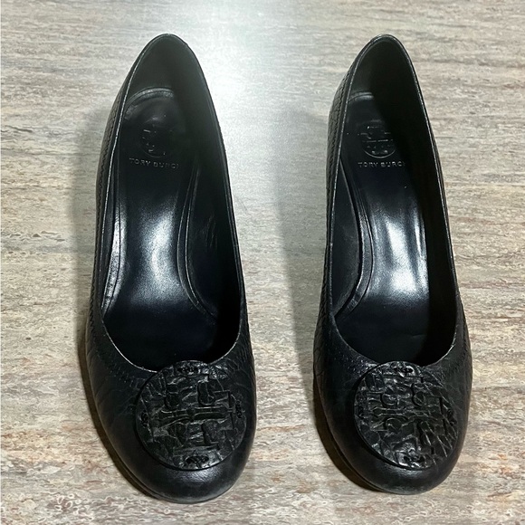 Tory Burch Shoes - Tory Burch black wedge shoes